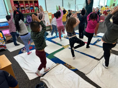 yoga training for children at Herndon Montessori image